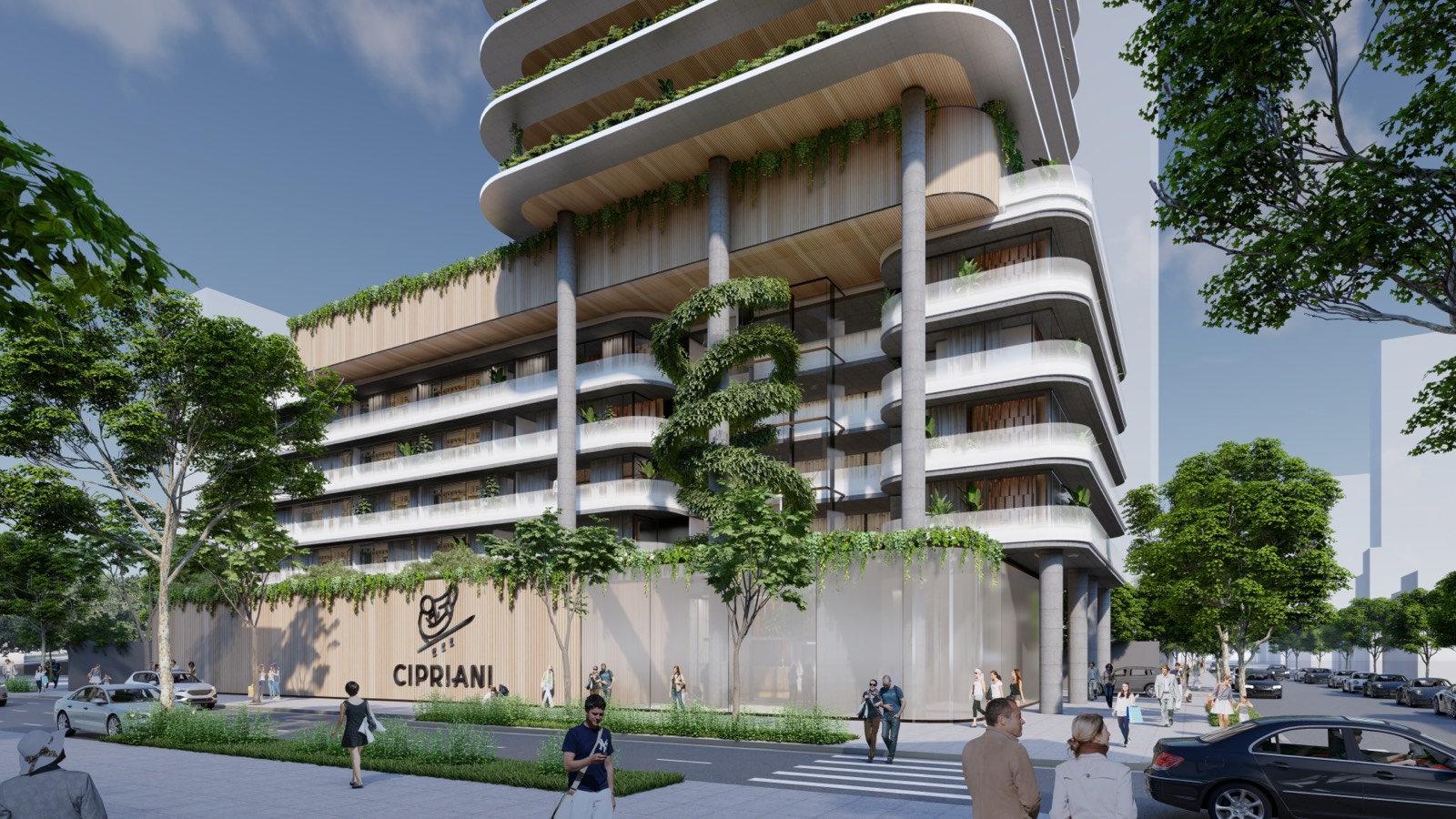 Render do Oscar Freire 1 — projeto em colaboração com ACIA Arquitetos, para a Even