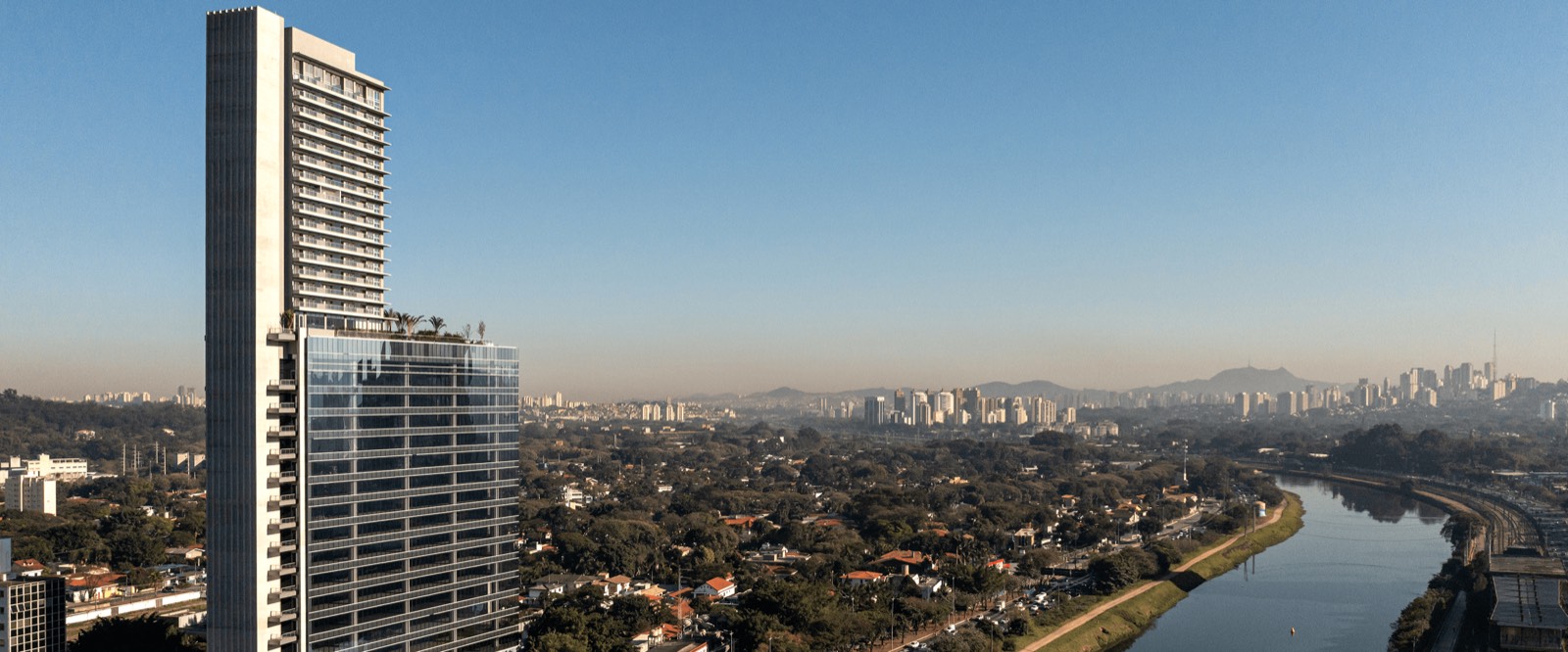 Render do River One — projeto em colaboração com Perkins&Will, para a SDI